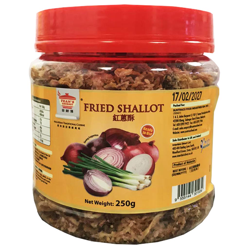 Teans Gourmet Pure Fried Shallot 250g ~ 田師傅炸紅蔥 250g