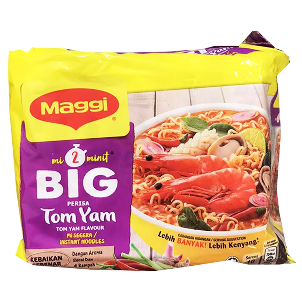 Maggi 2 Min Big Tom Yam Multi 535g ~ 美極5大包裝麵東陰 535g
