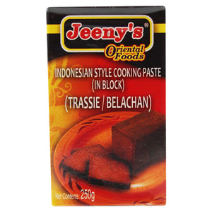 Jeenys Belachan Block Indonesian Cookin 250g ~ 珍妮牌印尼煮食蝦醬塊 250g
