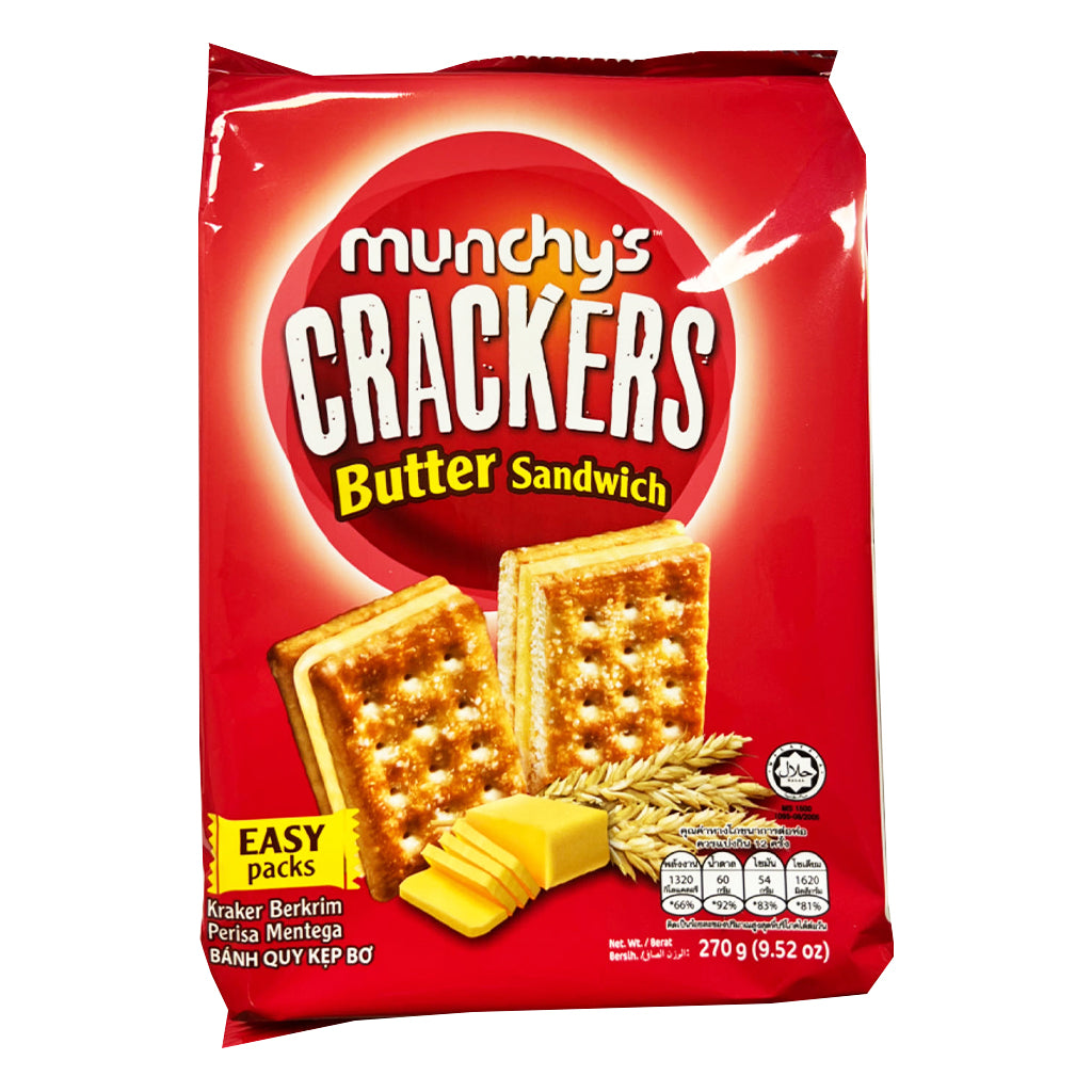 Munchys Butter Sandwich Crackers 270g ~ Munchys奶油夾心饼 270g
