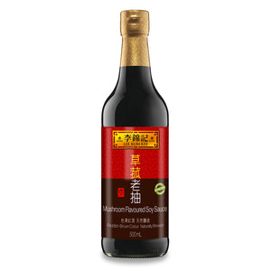 Lee Kum Kee Mushroom Flavour Soy Sauce 500ml ~ 李锦記草菇老抽 500ml