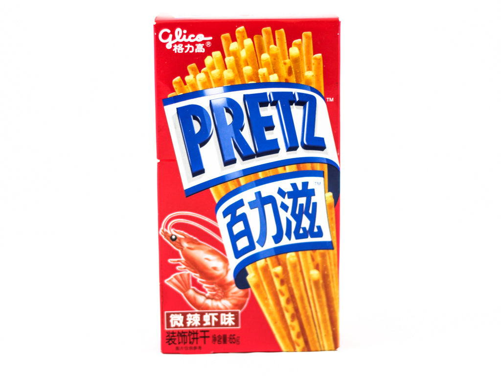 Glico Pretz Biscuits Sticks Spicy Prawn Red 65g ~ 虾味红百力滋 65g