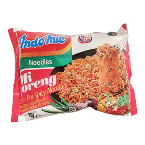 Indomie Instant Noodles Hot And Spicy Flavour 80g ~ Indomie 辣面 80g