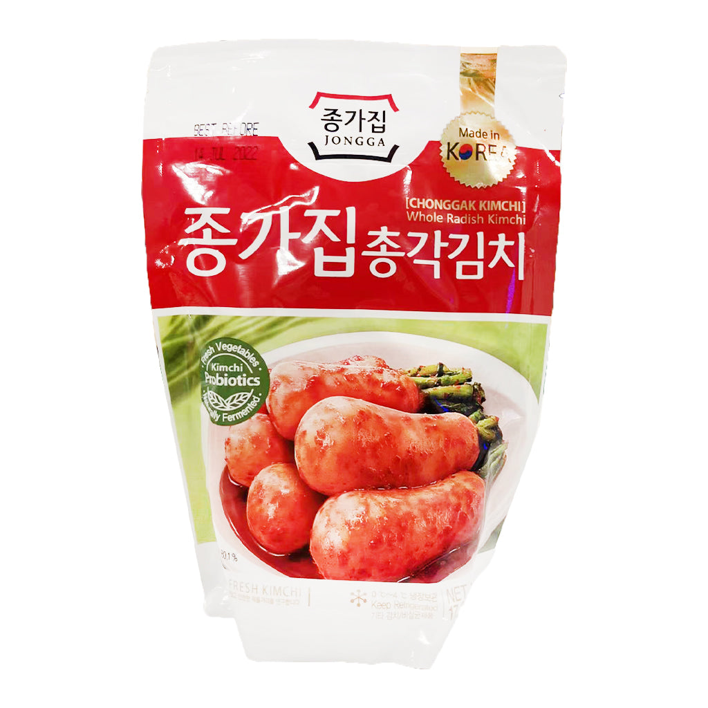 Jongga Chonggak Kimchi in Pack 500g ~ 真空包韩式泡菜 萝卜条 500g