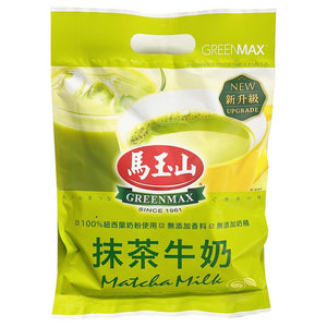 Greenmax Matcha Milk  14x15g ~ 马玉山抹绿奶茶 14x15g