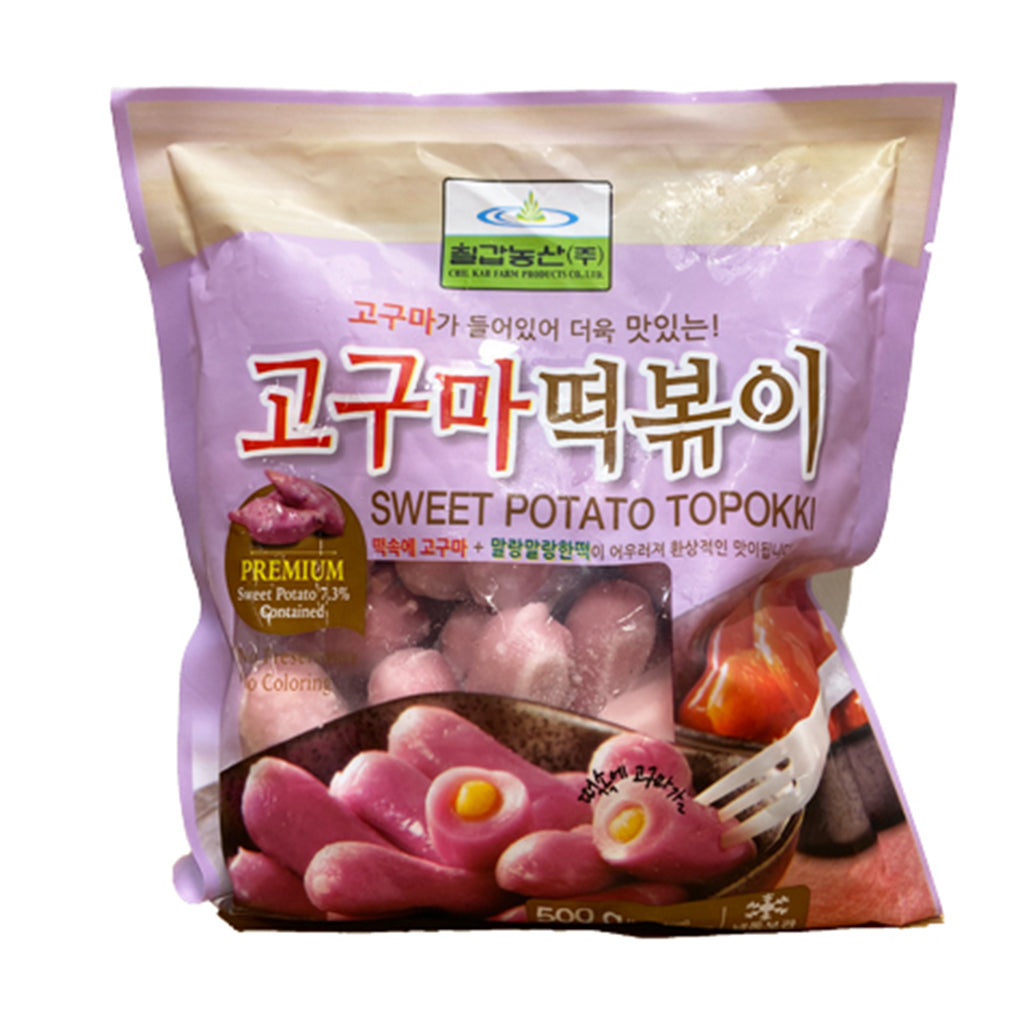 Chil Kab Sweet Potato Topokki 120g ~ 韓式紫薯年糕條120g