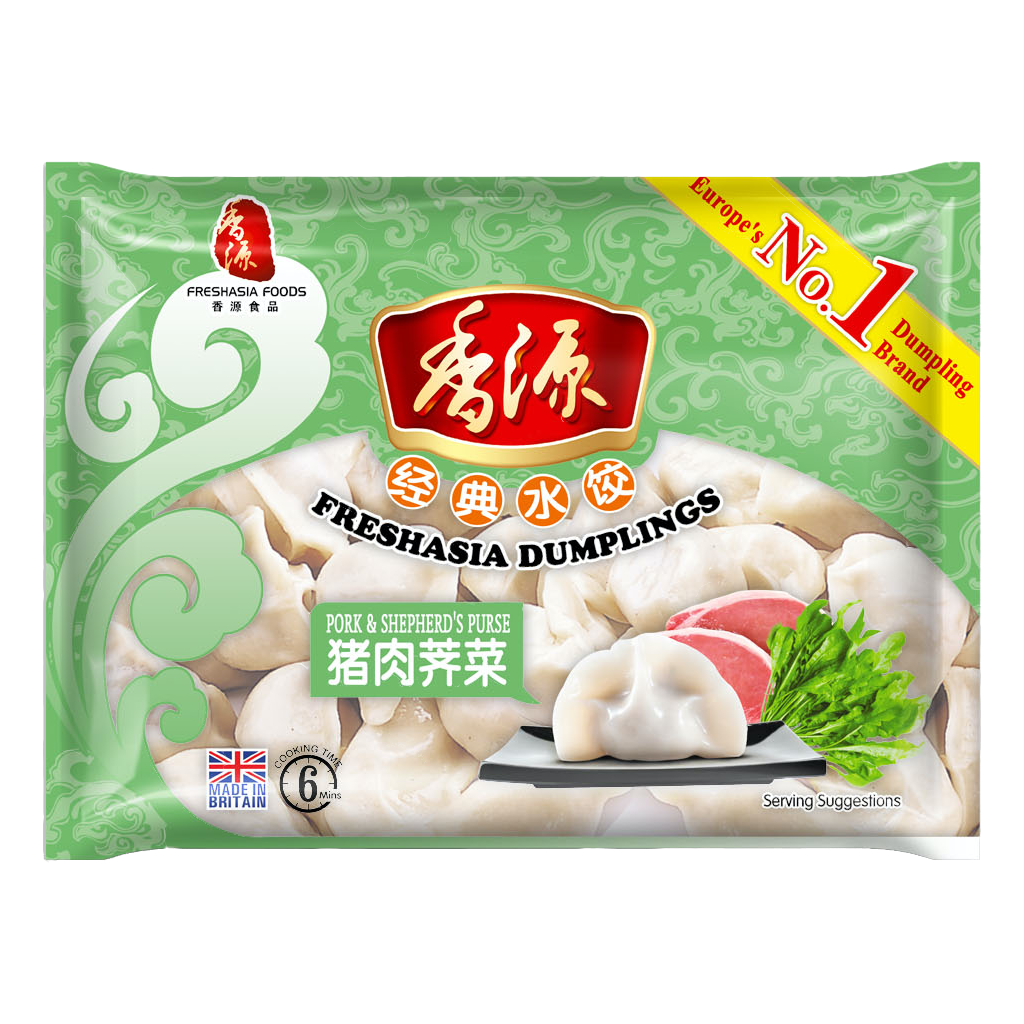 Freshasia Pork& Choy & Shepherd's Purse Dumplings ~ 香源豬肉薺菜餃子