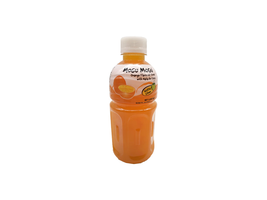 Mogu Mogu Orange Flavoured Drink With Nata De Coco 320ml ~ Mogu Mogu 橙味椰果饮料 320ml