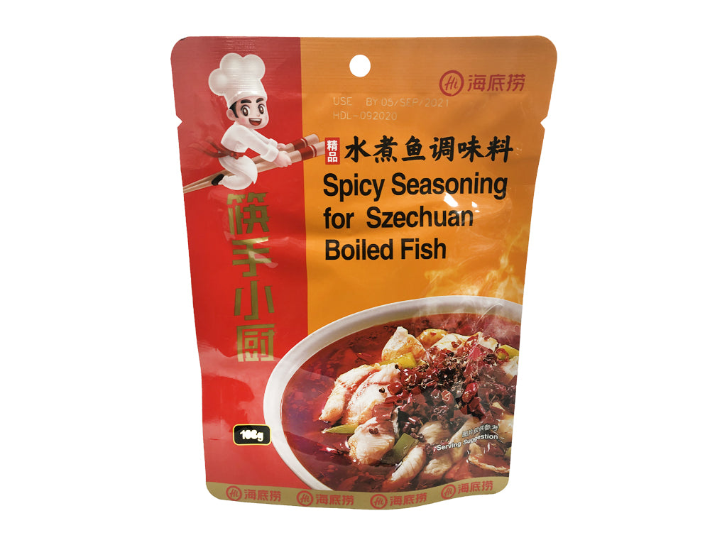 Haidilao Spicy Seasoning for Szechuan Boiled Fish 198g ~ 海底捞 水煮鱼调味料 198g