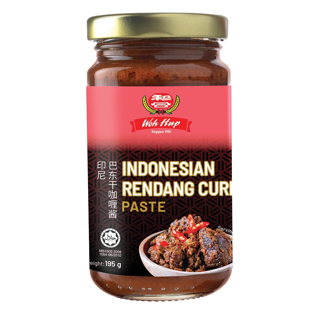 Woh Hup Indonesian Rendang Curry 195g ~ 和合印尼巴東干咖喱醬 195g