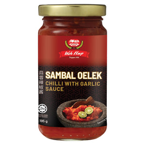 Woh Hup Sambal Oelek Chilli With Garlic Sauce 195g ~ 和合蒜蓉辣椒醬 195g