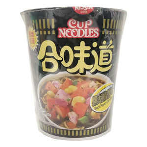 HK Nissin Cup Noodle Black Pepper Crab Flavour 74g ~ 合味道杯面 黑胡椒蟹味 74g