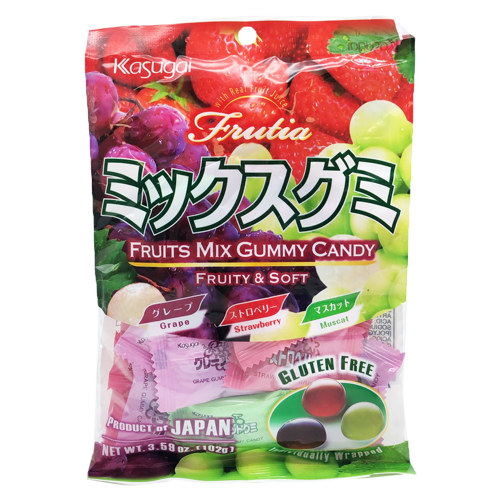 Kasugai Fruit Mix Gummy Candy ~ Kasugai 什锦水果糖