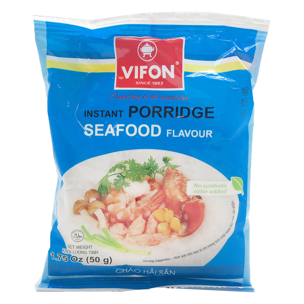 Vifon Instant Porridge Seafood Flavour 50g~ Vifon 蟹蝦粥 50g