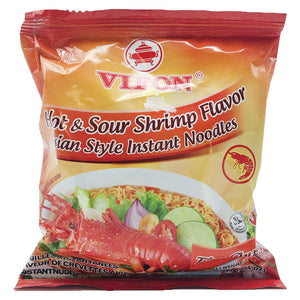 Vifon Hot Asian Style Noodle Hot And Sour Shrimp 70g ~ Vifon 亚洲风味酸辣虾面 70g
