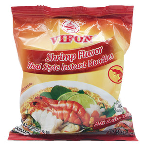 Vifon Thai Style Instant Noodles Shrimp Flavour 70g ~ Vifon 泰式虾面 70g