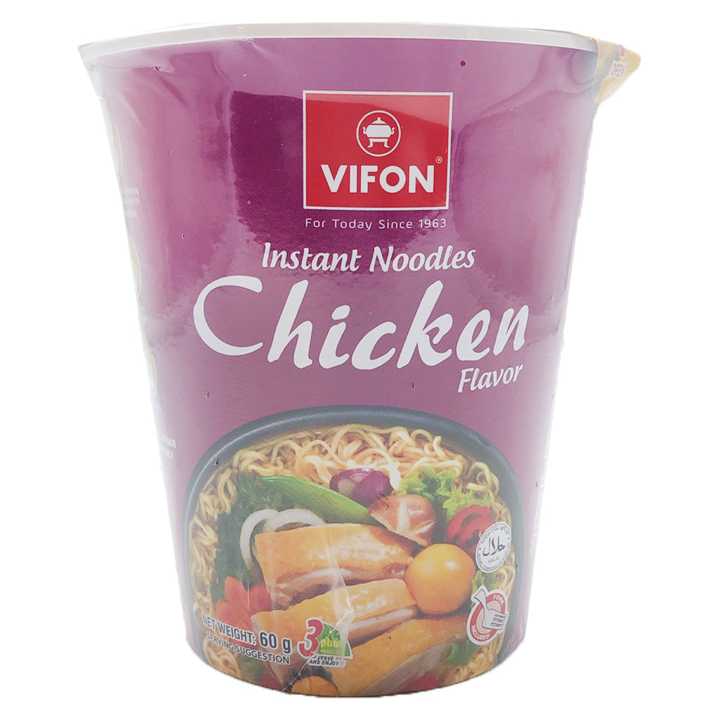 Vifon Instant Noodles Chicken Flavour 60g ~ Vifon 鸡肉面 60g