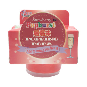 Popburst Popping Boba Strawberry Flavour 130g ~ 一直旺爆爆珠 杯装 草莓味 130g
