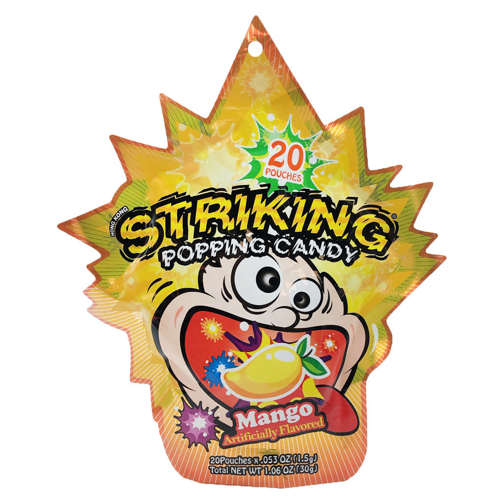 Striking Mango Flavour Popping Candy 30g ~ 索劲爆炸糖 芒果味 30g
