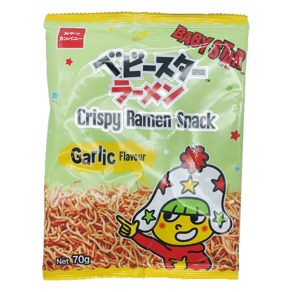 Baby Star Crispy Ramen Snack Garlic Flavour ~ 童星點心麵 蒜香味