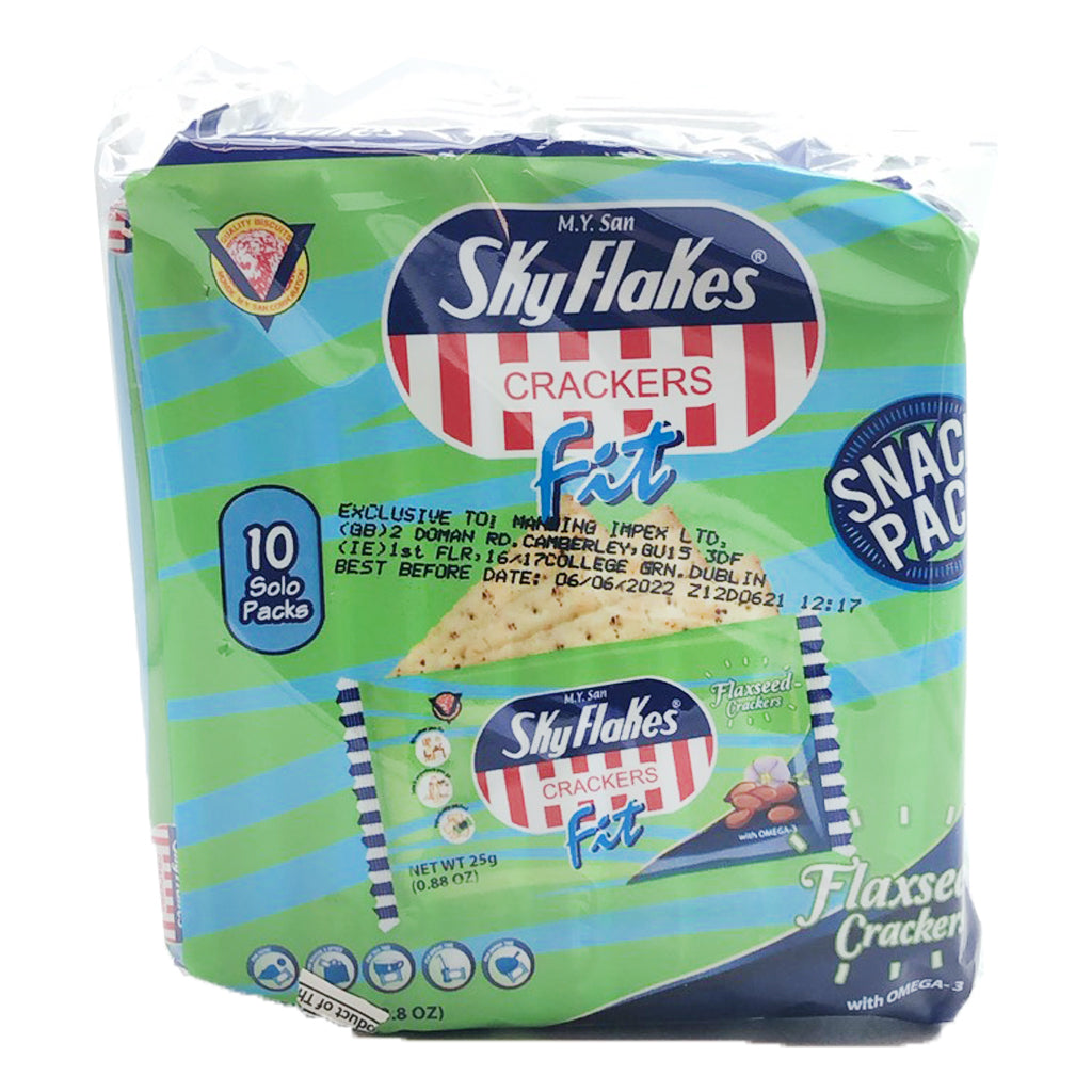 Skyflakes Biscuits Fit Flaxseed Omega 3 10x25g ~ Skyflakes 饼干 亚麻籽味 10x25g
