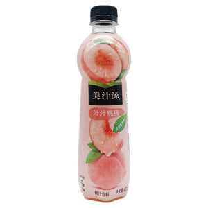 Mei Zhi Yuan Peach Juice Flavour Drink 420ml ~ 美汁源 汁汁桃桃 420ml