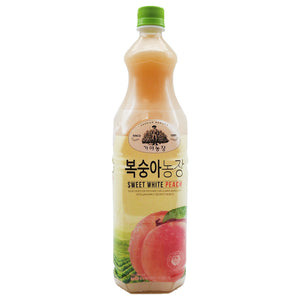 Woongjin In Peach Juice 1.5L ~ Woongjin 加雅农场白桃汁 1.5L