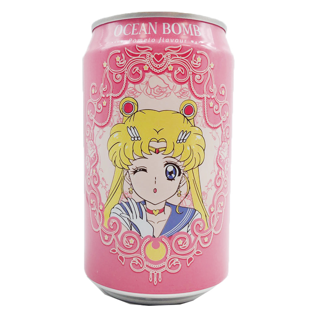Ocean Bomb & Sailor Moon Pomelo Flavour 330ml ~ 海洋深層氣泡水 柚子風味 330ml