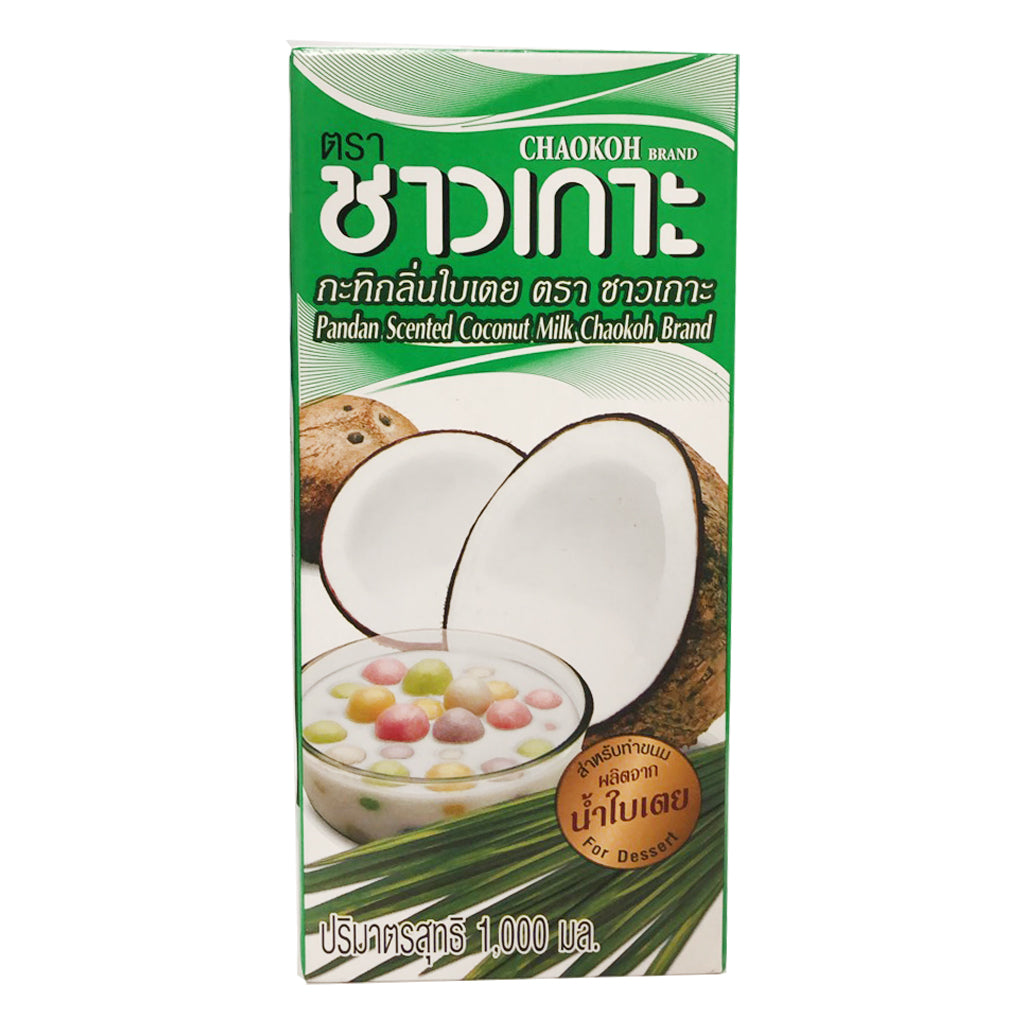 Chaokoh Pandan Leaf Scented UHT Coconut Milk ~ Chaokoh 泰国香兰叶味椰奶