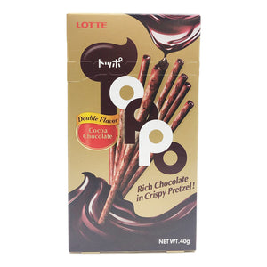 Lotte Toppo Pretzel Cocoa Chocolate Flavour 40g ~ 乐天 夾心百力滋 巧克力味 40g
