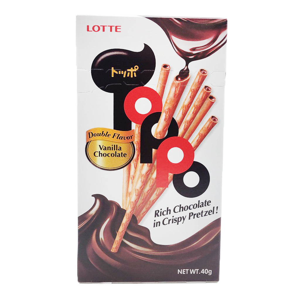 Lotte Toppo Pretzel Vanilla Chocolate Flavour 40g ~ 乐天 夹心百利滋 香草巧克力味 40g