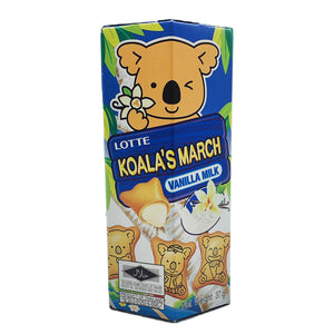Lotte Koala's March Vanilla Milk Flavour 37g ~ 乐天 小熊饼 香草牛奶味 37g