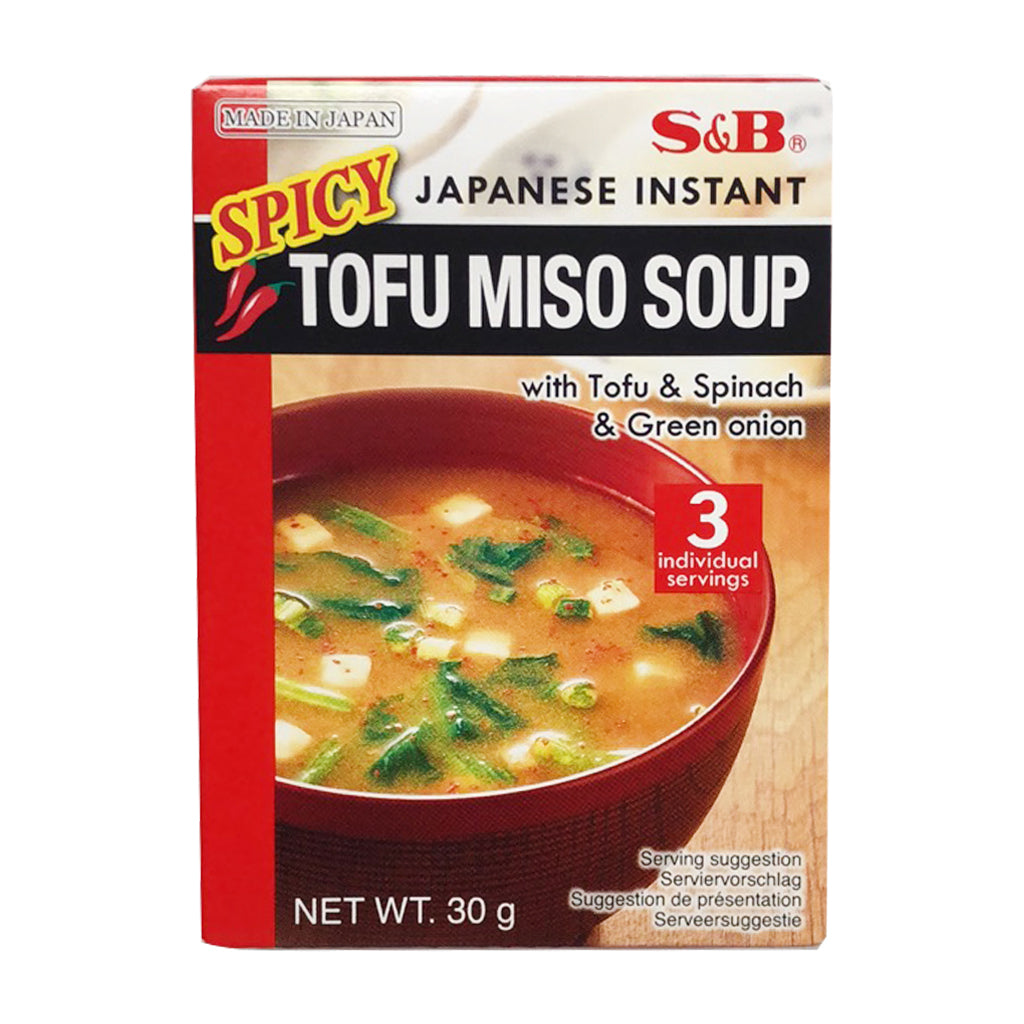 S&B Instant Spicy Tofu Miso Soup 30g ~ S&B 辣豆腐面豉汤 30g