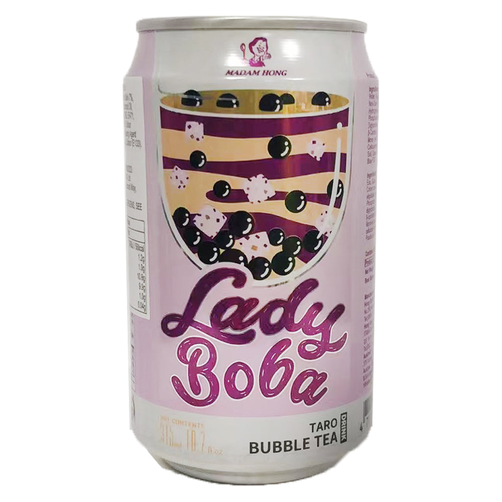 Bubble Tea Lady Boba Taro 315ml Madam Hong - Empório Daruma