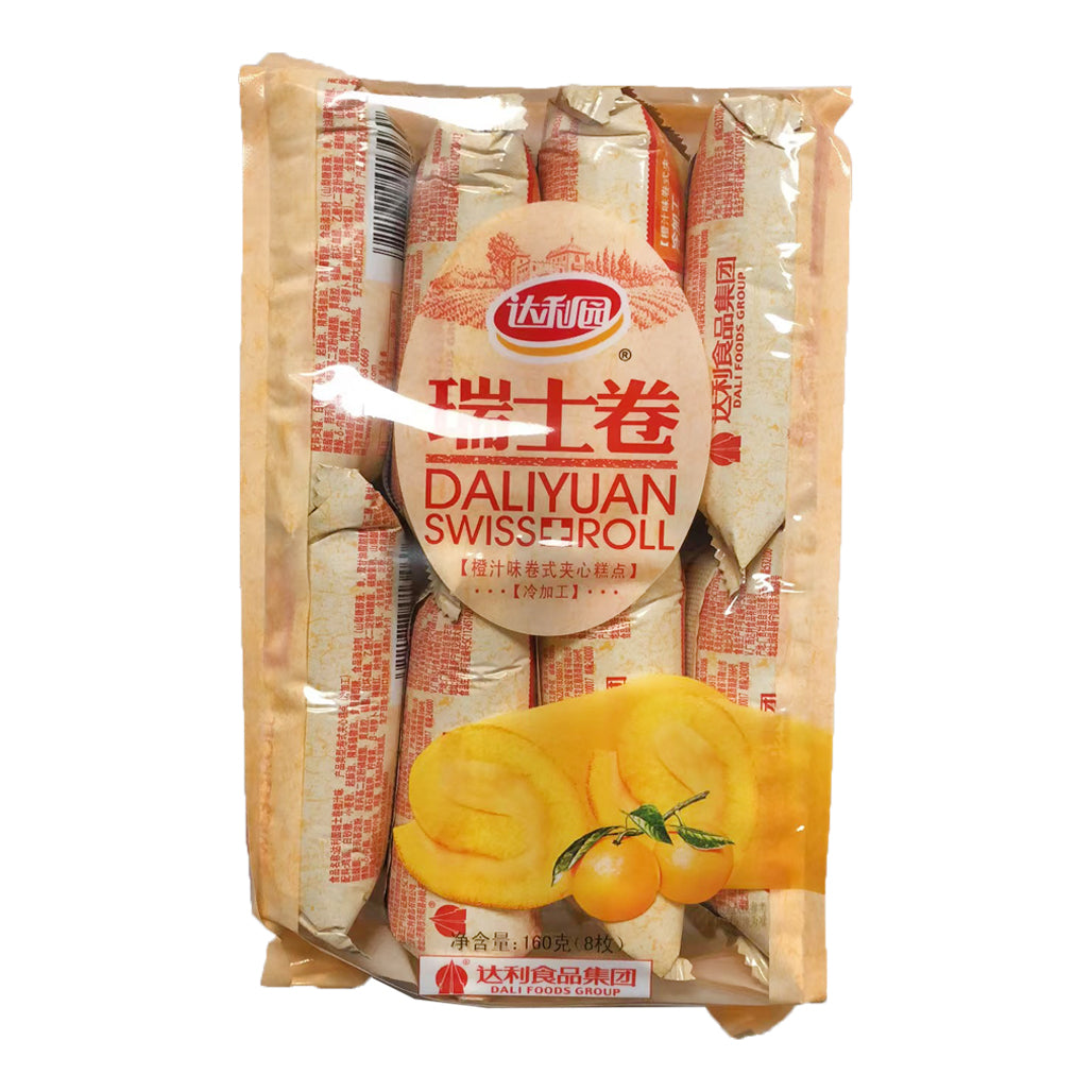 Dali Yuan Swiss Roll Orange Flavour ~ 达利园 瑞士卷 香橙味