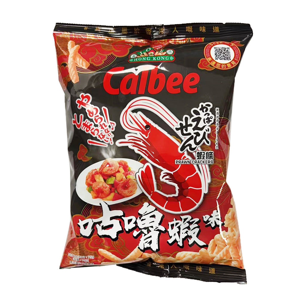 Calbee Prawn Crackers Sweet and Sour Flavour ~ 卡乐B 咕噜虾味虾条