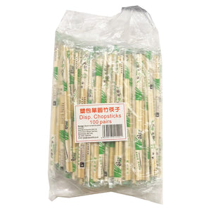 Xi Jiang Bamboo Chopstick 100pairs ~ 西江 塑包单圆竹筷子 100pairs