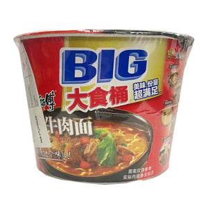 Master Kong Big Bowl Noodle Braised Beef Flavour 143g ~ 康师傅 大食桶 红烧牛肉味 143g