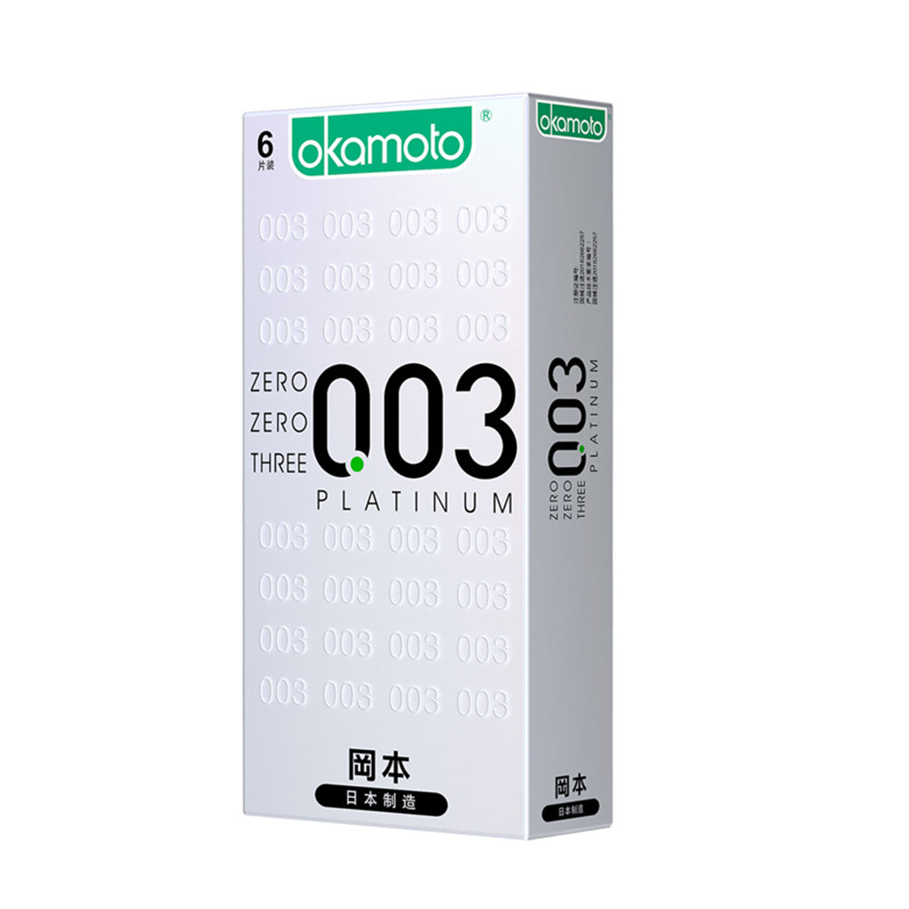 Okamoto Condom Platinum 0.03 6pcs ~ Okamoto安全套 白金 0.03超博 6片