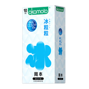 Okamoto Condom Icy Dotted 10pcs ~ 冈本安全套 冰粒粒 10片