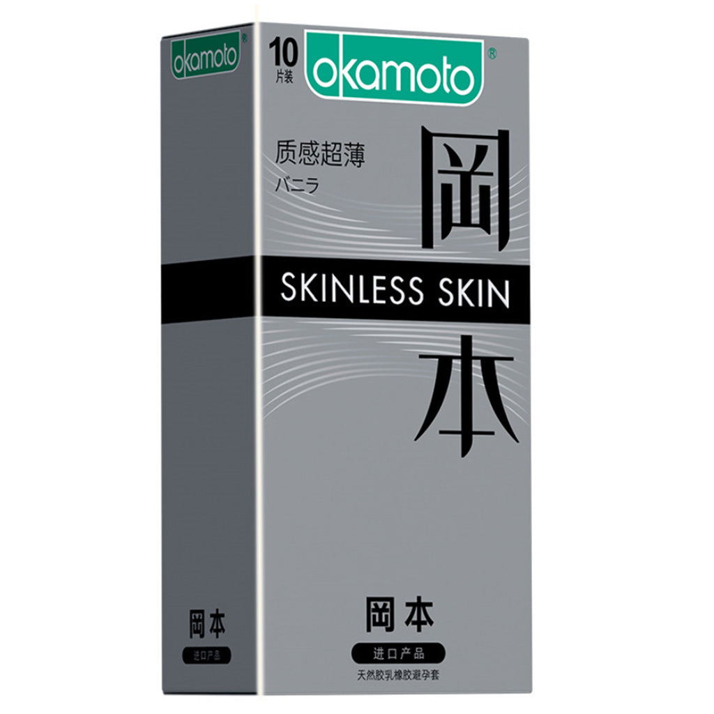 Okamoto Condom Skinless Skin Vanilla 10pcs ~ 冈本安全套 质感超薄 香草