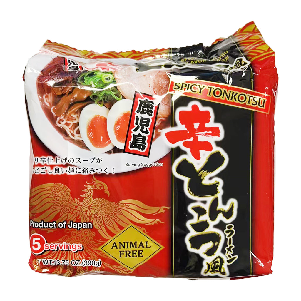 Higashimaru Spicy Tonkotsu Flavour Ramen 6x390g~ 东丸 鹿儿岛 辣味豚骨拉面 6x390g