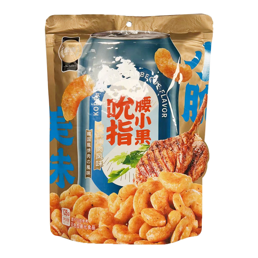 Top Savor Korean BBQ Flavour Cashew Nut 128g ~ 金语 吮指韩式烤肉味 腰小果 128g