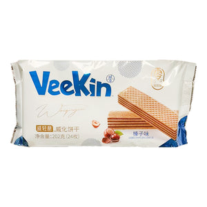 Veekin Wafer Hazelnut Flavour 202g ~ 威幸 威轻脆 威化饼干 榛子味 202g