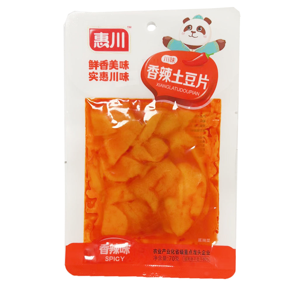 Hui Chuan Spicy Potato Chips 70g ~ 惠川 川味香辣土豆片 70g