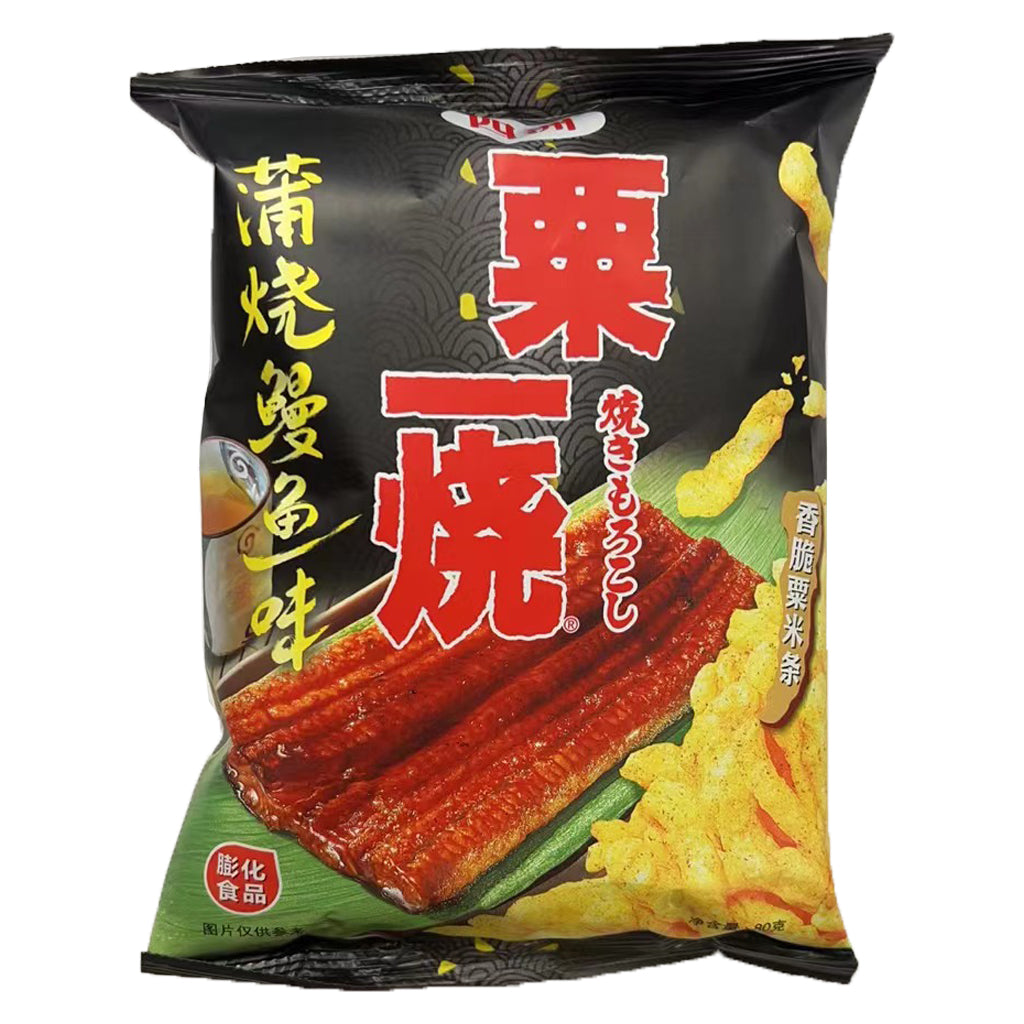 Four Seas Caramel Corn Eel Kabayaki Flavour 80g ~ 四洲 蒲烧鳗鱼味 80g