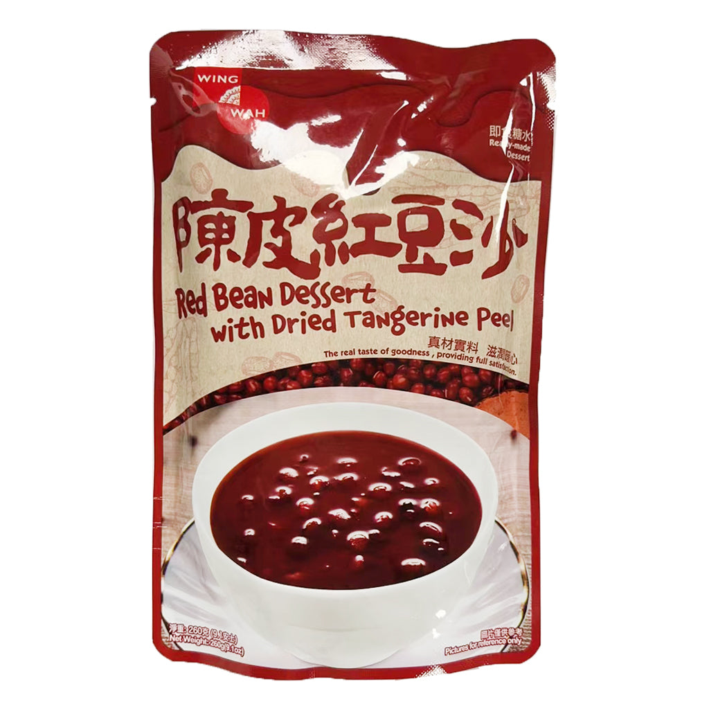 Wing Wah Red Bean Dessert w Dried Tangarine Peel 260g ~ 荣华 陈皮红豆沙 260g