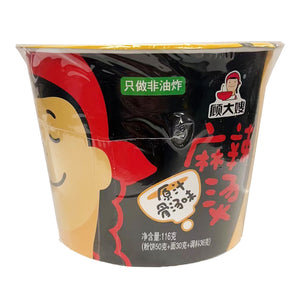 Gu Aunty Mala Hotpot Bone Soup Flavour Bowl 116g ~ 顾大嫂 麻辣烫 原汁骨汤味 桶装 116g