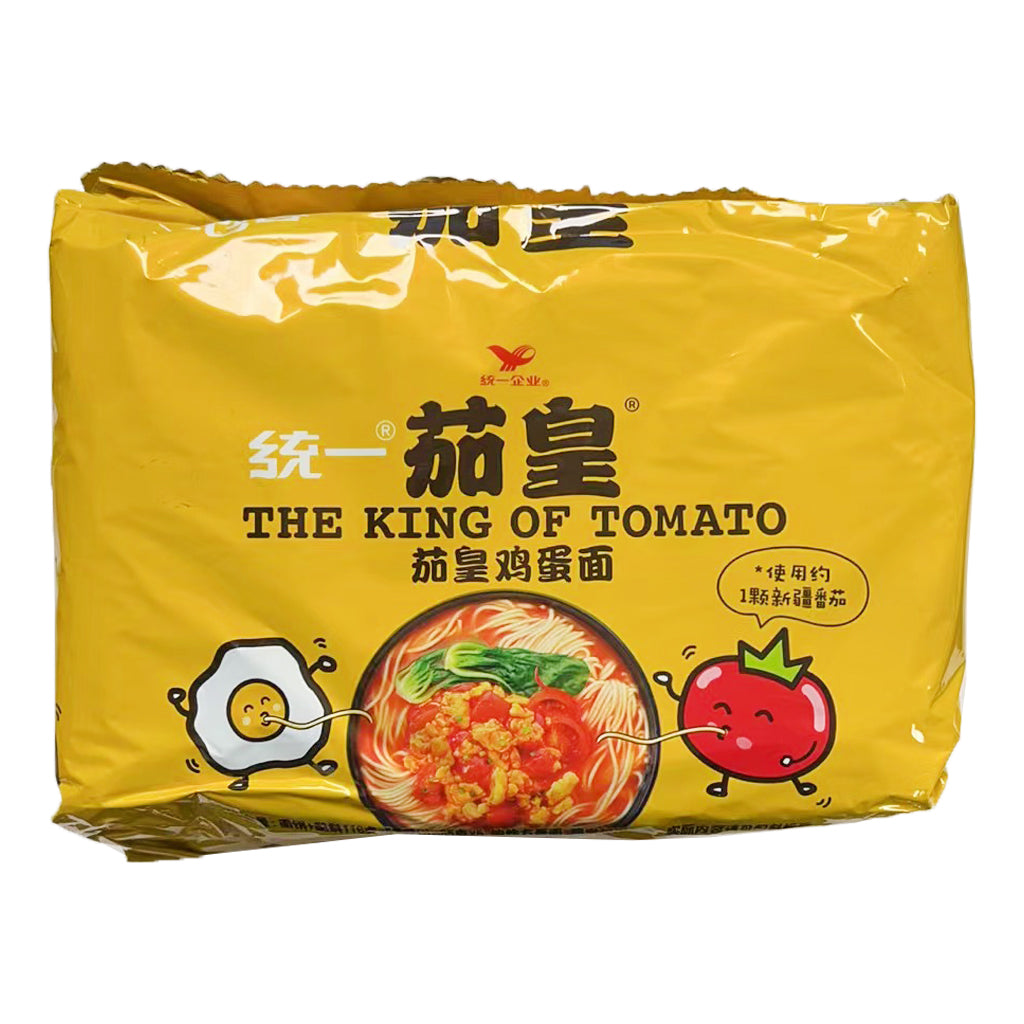 Unif The King Of Tomato with Egg Noodle 5x116g ~ 统一 茄皇鸡蛋面 5x116g