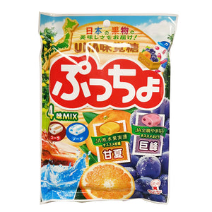 UHA Puccho 4 Types Assorted Flavoured 93g ~ UHA 味觉糖 4种口味混合软糖 93g